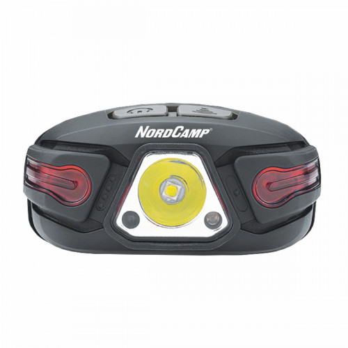 Ліхтар налобний Nord Camp 250Lm, 5W LED, 850mAh, з сенсором білий/червоний Ліхтар налобний Nord Camp 250Lm, 5W LED, 850mAh, з сенсором білий/червоний