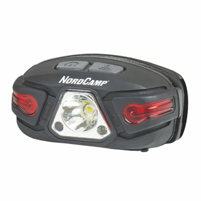 Ліхтар налобний Nord Camp 250Lm, 5W LED, 850mAh, з сенсором білий/червоний