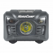 Ліхтар налобний Nord Camp 100Lm, 3W LED, 3xAAA, з сенсором білий/червоний