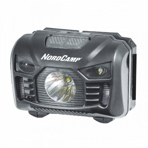 Ліхтар налобний Nord Camp 100Lm, 3W LED, 3xAAA, з сенсором білий/червоний Ліхтар налобний Nord Camp 100Lm, 3W LED, 3xAAA, з сенсором білий/червоний