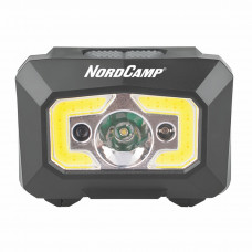 Ліхтар налобний Nord Camp 200Lm, 3W XPE+ COB, 3xAAA з сенсором білий/червоний