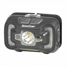Ліхтар налобний Nord Camp 330Lm, 5W CREE XTE+COB, 1800mAh, з сенсором білий/червоний