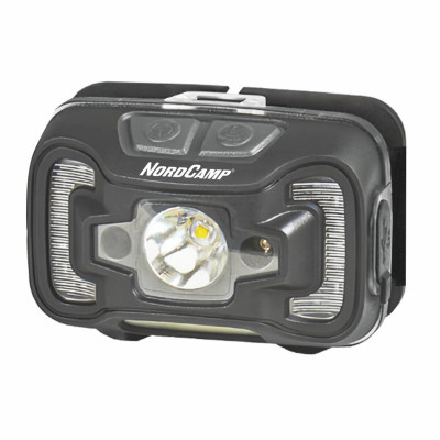 Ліхтар налобний Nord Camp 330Lm, 5W CREE XTE+COB, 1800mAh, з сенсором білий/червоний