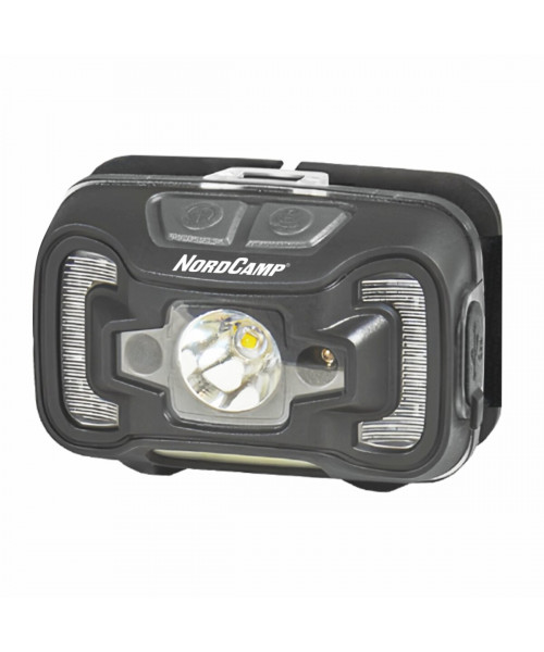 Ліхтар налобний Nord Camp 330Lm, 5W CREE XTE+COB, 1800mAh, з сенсором білий/червоний