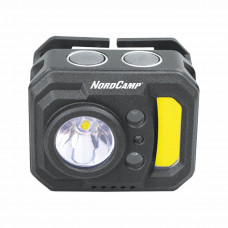 Ліхтар налобний Nord Camp 140+130Lm, 3W XPE+3W COB, 850mAh, з сенсором білий/червоний