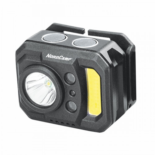 Ліхтар налобний Nord Camp 140+130Lm, 3W XPE+3W COB, 850mAh, з сенсором білий/червоний