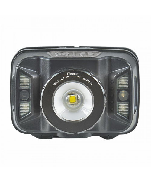 Ліхтар налобний Nord Camp 260Lm, 5W CREE XTE, 1800mAh, Zoom, з сенсором білий/червоний