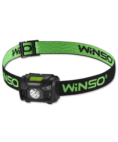 Ліхтар налобний Winso 100Lm, 3W LED, 3xAAA, з сенсором білий/червоний