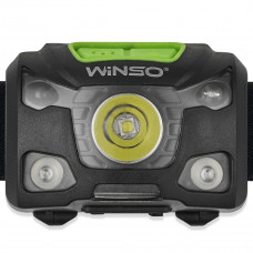 Ліхтар налобний Winso Pro 250Lm, 5W XPG, 1200mAh/3xAAA (в комплекті), з сенсором білий/червоний