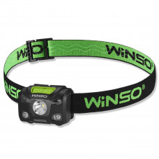 Ліхтар налобний Winso Pro 250Lm, 5W XPG, 1200mAh/3xAAA (в комплекті), з сенсором білий/червоний