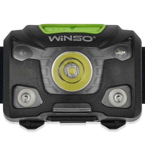 Ліхтар налобний Winso 250Lm, 5W XPG, 1200mAh/3xAAA, з сенсором білий/червоний