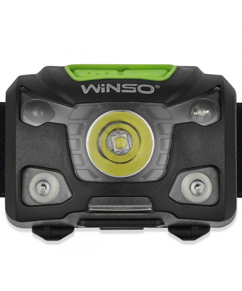 Ліхтар налобний Winso 250Lm, 5W XPG, 1200mAh/3xAAA, з сенсором білий/червоний