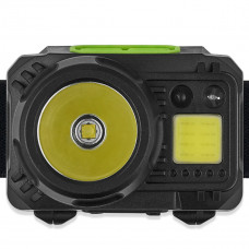 Ліхтар налобний Winso Pro 650Lm, 3W CREE XPG+COB, 1200mAh/3xAAA, з сенсором білий/червоний