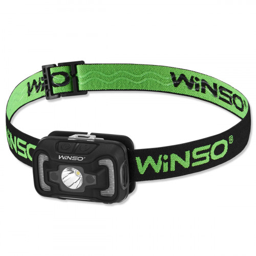 Ліхтар налобний Winso 260Lm, 5W CREE XTE+COB, 3xAAA, з сенсором білий/червоний