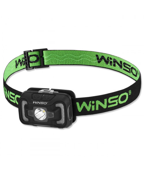 Ліхтар налобний Winso 260Lm, 5W CREE XTE+COB, 3xAAA, з сенсором білий/червоний
