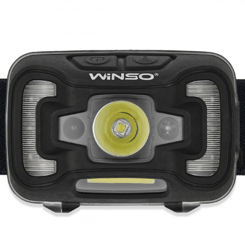Ліхтар налобний Winso 260Lm, 5W CREE XTE+COB, 3xAAA, з сенсором білий/червоний