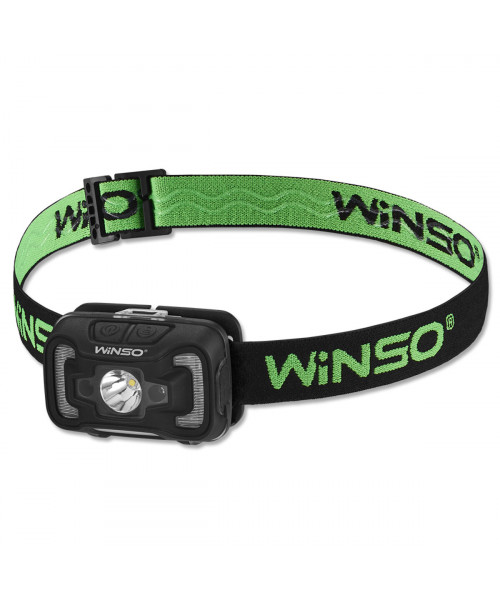 Ліхтар налобний Winso 330Lm, 5W CREE XTE+COB, 1800mAh, з сенсором білий/червоний