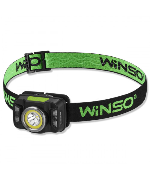 Ліхтар налобний Winso 380Lm, 5W CREE XTE+COB, 1800mAh, з сенсором білий/червоний