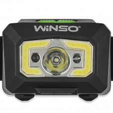 Ліхтар налобний Winso 280Lm, 3W XPE+ COB, 1200mAh, з сенсором білий/червоний