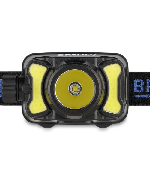 Ліхтар налобний Brevia 550Lm, 3W CREE XPG+COB, 1200mAh/3xAAA, білий/червоний Ліхтар налобний Brevia 550Lm, 3W CREE XPG+COB, 1200mAh/3xAAA, білий/червоний