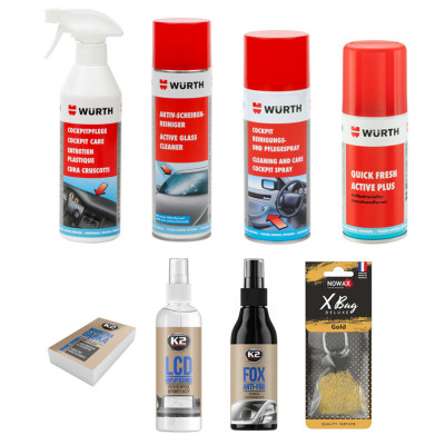 Набір автохімії Wurth по догляду за авто (8 од.)