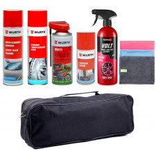 Універсальний набір по догляду за авто Wurth з органайзером (7 од.)