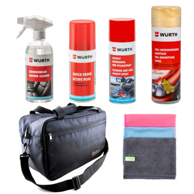 Набір автокосметики Wurth для догляду за салоном авто (6 од.)