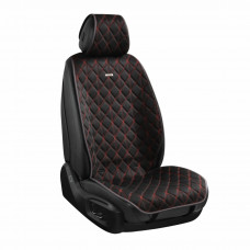 Преміум накидки для передніх сидінь CarLife Nitro, black-red 2шт