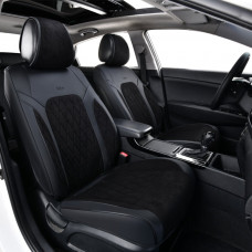 Комплект, 3D чохли для передніх сидінь Beltex Malibu, black 2шт