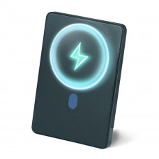 Повербанк (Power Bank) Brevia ePower 5000mAh MagSafe SuperSlim PD20W, Qі15W LCD чорний