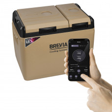 Холодильник автомобільний Brevia 39л (компресор LG) двокамерний 23405