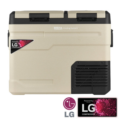 Холодильник автомобільний Brevia 47л (компресор LG) двокамерний 23525