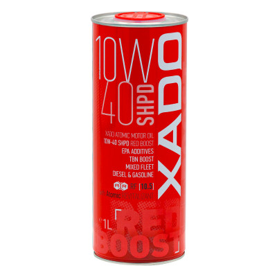 Моторне масло Xado Atomic Oil Red Boost 10W-40 1л
