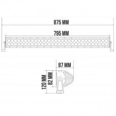 Автолампа світлодіодна Belauto Cree Combo LED (60*3w)
