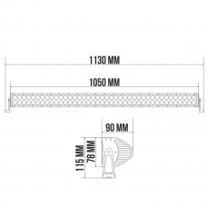 Автолампа світлодіодна Belauto Epistar Spot LED (80*3w)