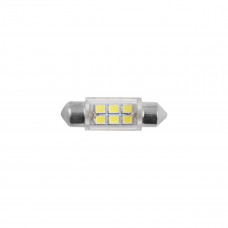 LED автолампа Solar 12V SV8.5 T11x36mm 6smd 3528 white, 2шт