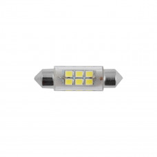 LED автолампа Solar 12V SV8.5 T11x39mm 6smd 3528 white 2шт