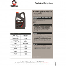Моторне масло Comma X-FLOW TYPE PD 5W-40 4л