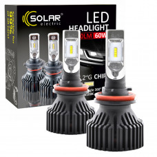 LED автолампа Solar H11 12/24V 6500K 8000Lm 60W ZES Chip