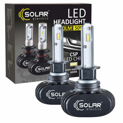 Автолампа Solar LED H1 12/24V 6000K 4000Lm 50W Seoul CSP 19x19