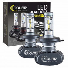 Автолампа Solar LED H4 12/24V 6000K 4000Lm 50W Seoul CSP 19x19 Автолампа Solar LED H4 12/24V 6000K 4000Lm 50W Seoul CSP 19x19