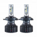 LED автолампа Solar H4 12/24V 6500K 8000Lm 60W ZES Chip