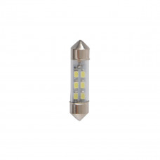 LED автолампа Solar 24V SV8.5 T11x36mm 6smd 3528 white 10шт