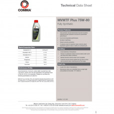 Трансмісійне масло Comma MVMTF 75W-80 FS PLUS 5л