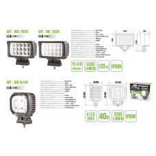 Автолампа світлодіодна BELAUTO CREE Flood LED (15*3w)