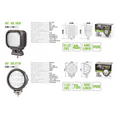 Автолампа світлодіодна Belauto Cree LED 16/3w BOL1603 Flood