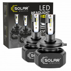 LED автолампа Solar H4 12/24V 6000K 5000Lm 40W, CSP1860 2шт