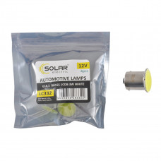 LED автолампа Solar 12V G18.5 BA15s 1COB 96LM white 4шт