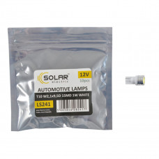 Автолампа Solar LED 12V T10 W2.1x9.5d 1SMD 1W white 10шт Автолампа Solar LED 12V T10 W2.1x9.5d 1SMD 1W white 10шт