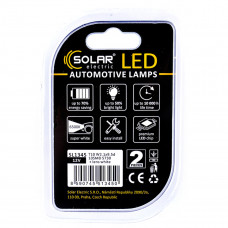 LED автолампа Solar 12V T10 W2.1x9.5d 10SMD white, 2шт SL1345